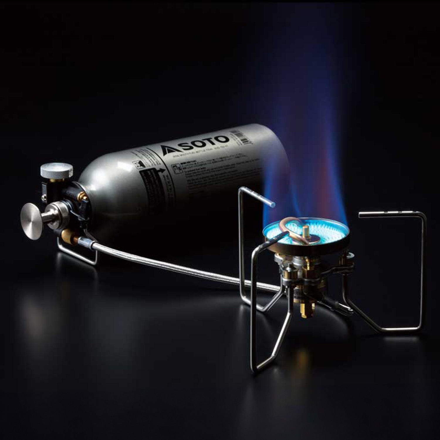 Réchaud Dual-Fuel avec bouteille d'essence - motogadget GmbH